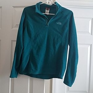 North Face lightweight teal fleece womens med